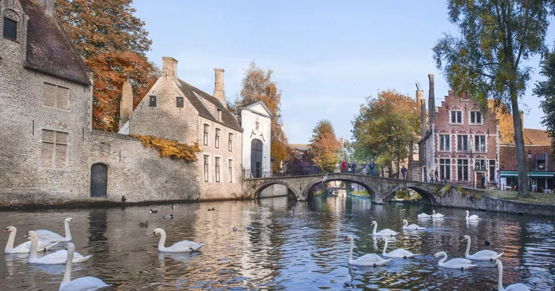 Béguinage princier Ten Wijngaerde (Begijnhof) et Minnewater, Bruges