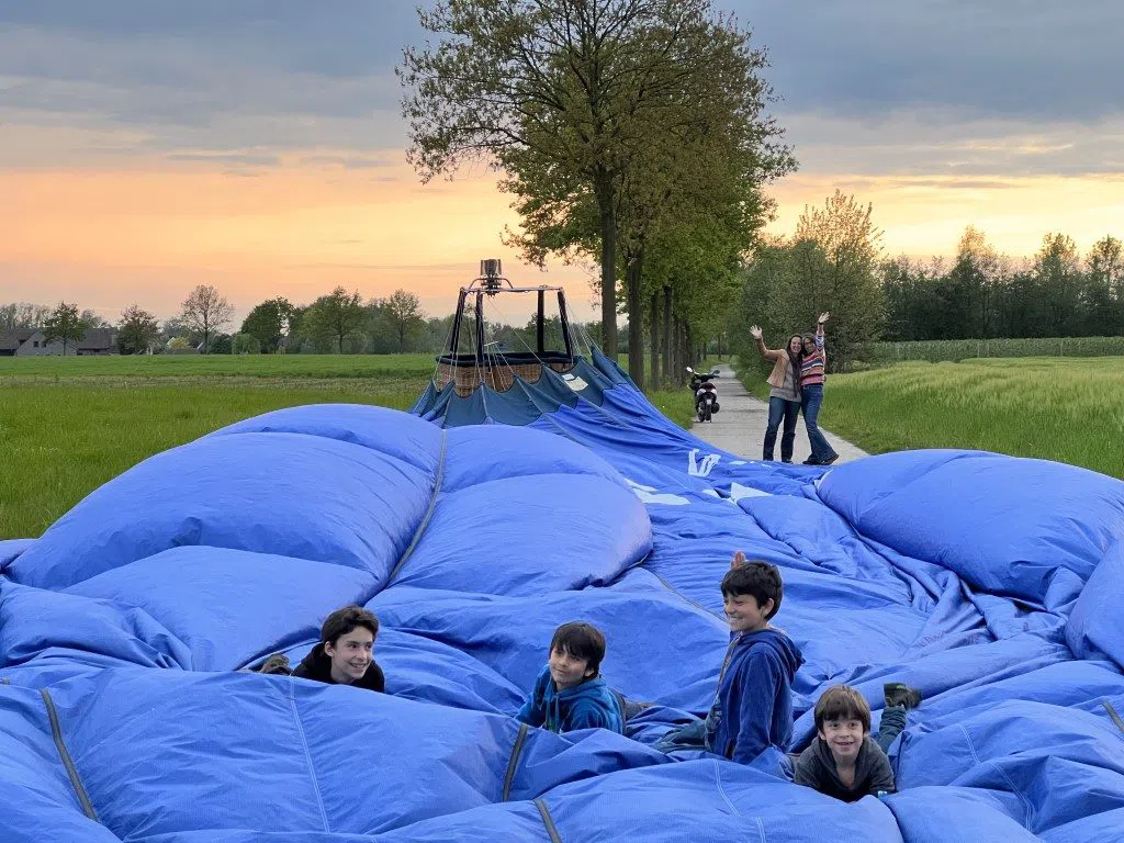 A November Sunrise Balloon Flight for Two Over Bruges