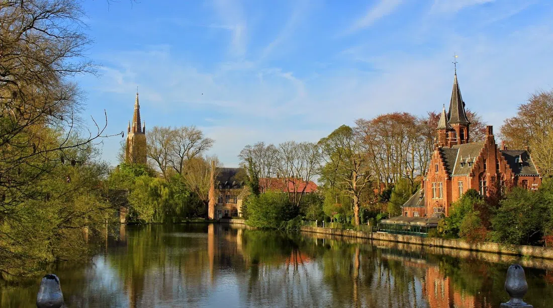 Minnewater Park und See der Liebe, Brügge